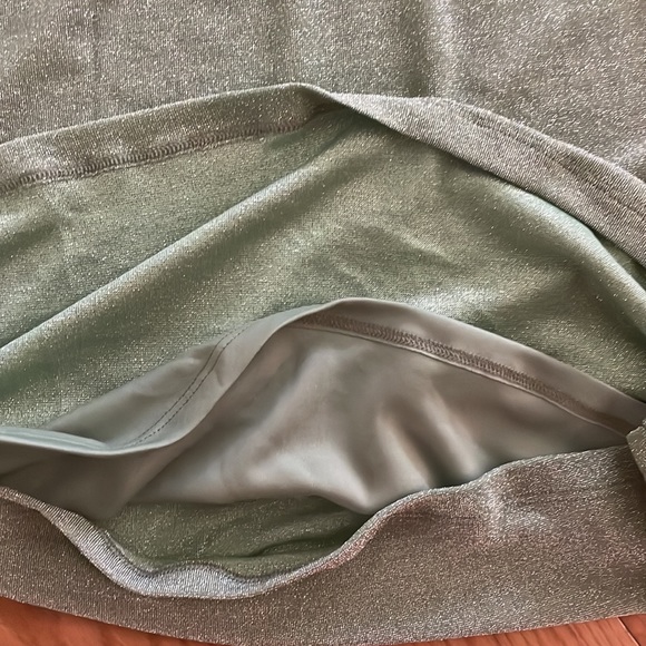 NWT Long Sleeve Cut Out Lurex Bodycon Dress - Wild Fable Green - Picture 8 of 8